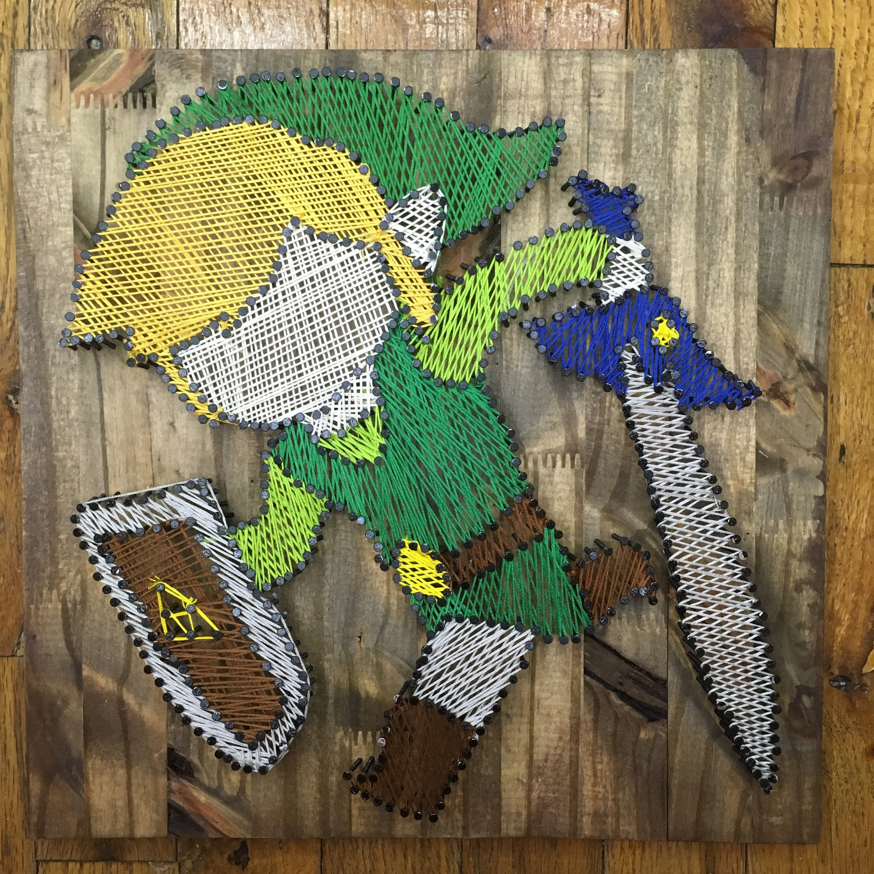 Legend of Zelda Toon Link Windwaker Minimalist String Art | Etsy