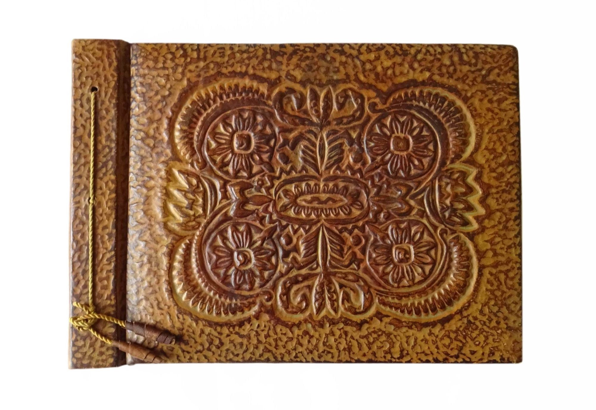 Vintage Luxury Leather Photo Album. Handmade Photo Album. Etsy