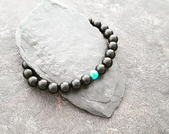 Black stone turquoise bracelet, Onyx, Crystal quartz bracelet, man stone bracelet, Lava, Labradorite, Tiger eye, Gemstone bracelet, bracelet