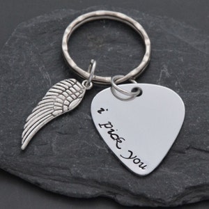 Valentine guitar pick, I pick you, personalized guitar pick, Keychain for man, Funny gift for boyfriend, Boyfriend gift, Musician gift