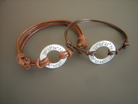 Cadeau pour le couple, 2 bracelets coordonnées assorties, cadeaux