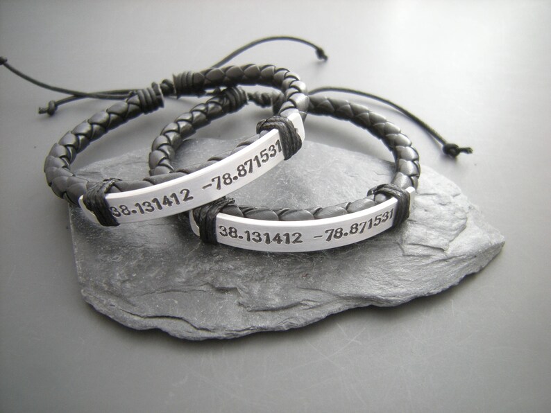 Two Matching Bracelets Boyfriend Girlfriend Gift Set of TWO Etsy
