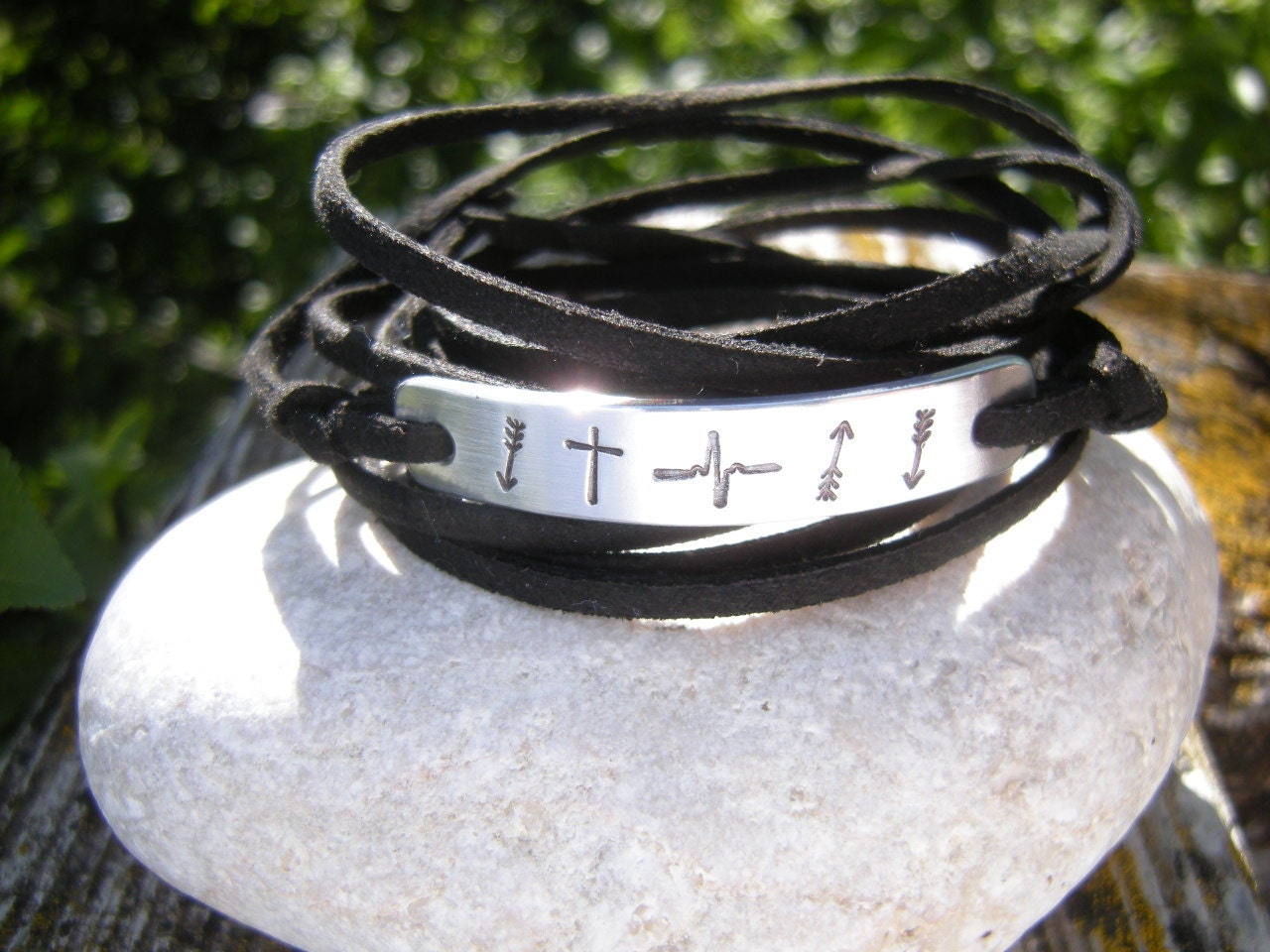 Jewelry Christian Wrap bracelet Christian bracelet Symbol Etsy