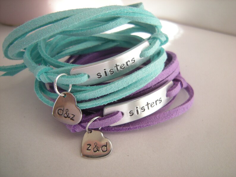 Twin Sisters Bracelets Set of 2 Personalized Bracelets Small Etsy