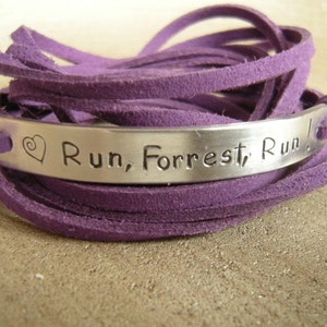 Runners bracelet, Personalized Gift, Wrap bracelet, Customized quote bracelet,  Funny quote bracelet, Funny gift for a friend,