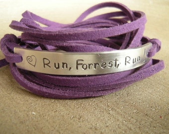 Runners bracelet, Personalized Gift, Wrap bracelet, Customized quote bracelet,  Funny quote bracelet, Funny gift for a friend,