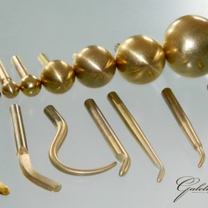 15 flower making tools brass millinery irons High Quality  professional set of flowermaking tools.