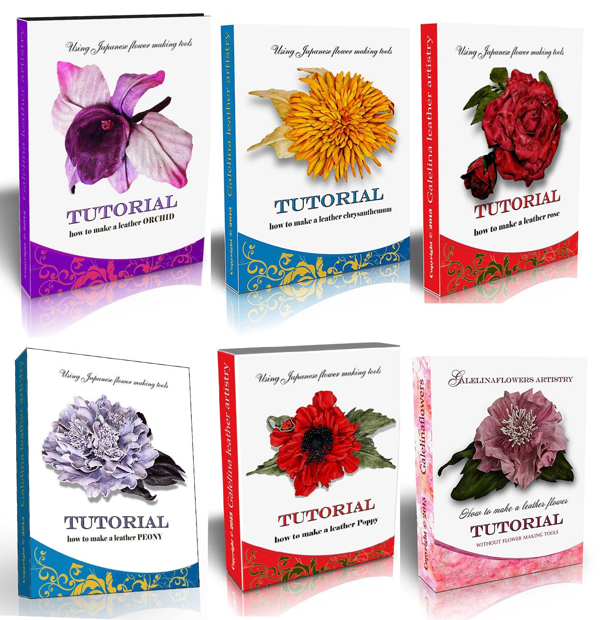 Six leather flower making tutorials Japanese technique PDF e books Six leather flower making making making tutorials Japanese technique PDF e books a794e5