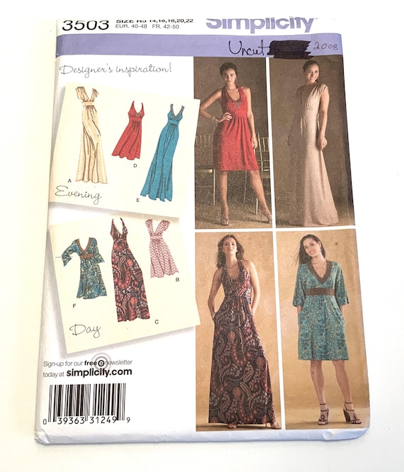 simplicity knit dress patterns Simplicity Sewing Pattern S9948 Women's Knit Dress with Sleeve and Length Variations