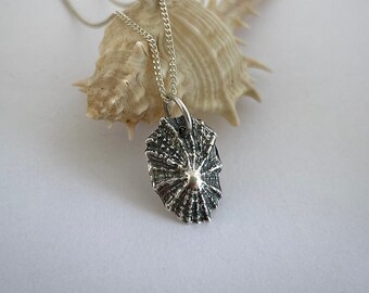 Silver Limpet Pendant | Eco Silver Shell Pendant | Recycled Silver Limpet Necklace | Silver Shell Jewellery | Beach Jewellery