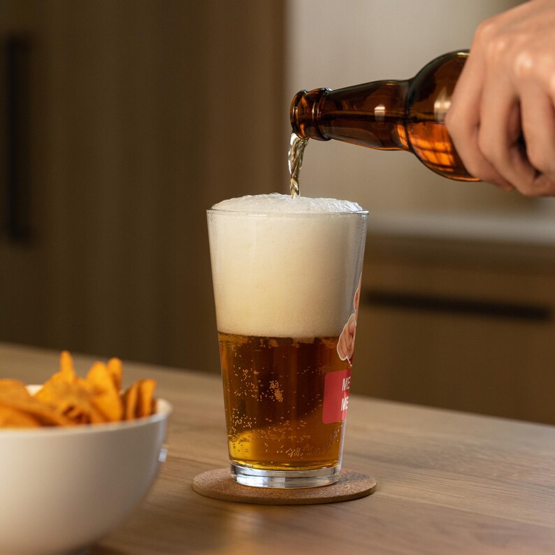 Pint-Glas mit Wutfranke Olli – Mei Bier. Mei Ruh.
