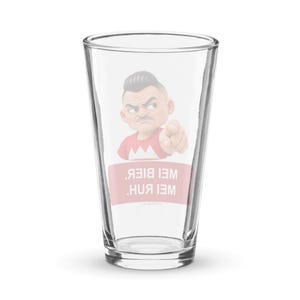 Pint-Glas mit Wutfranke Olli – Mei Bier. Mei Ruh.