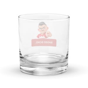 Whiskey-Glas mit Wutfranke Olli – Bassd scho.