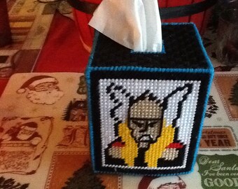 Avengers plastic canvas tissue box cover