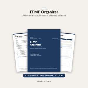 Raccoglitore EFMP stampabile, strumento di monitoraggio del programma per familiari con esigenze speciali, organizzatore per esigenze speciali militari