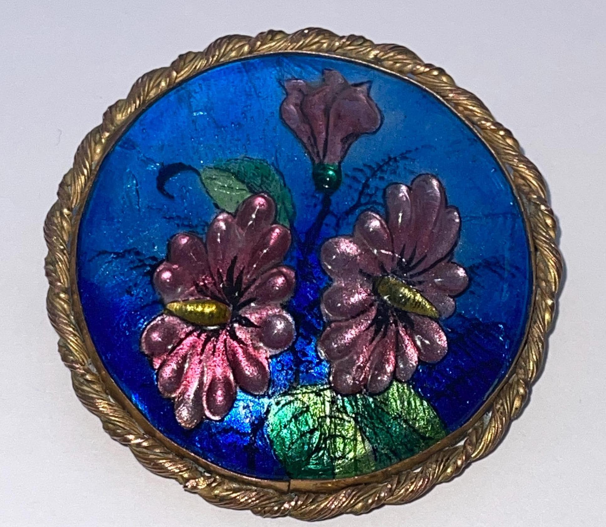 Broche Art déco en argent et topaze Blanca | Caillou Paris