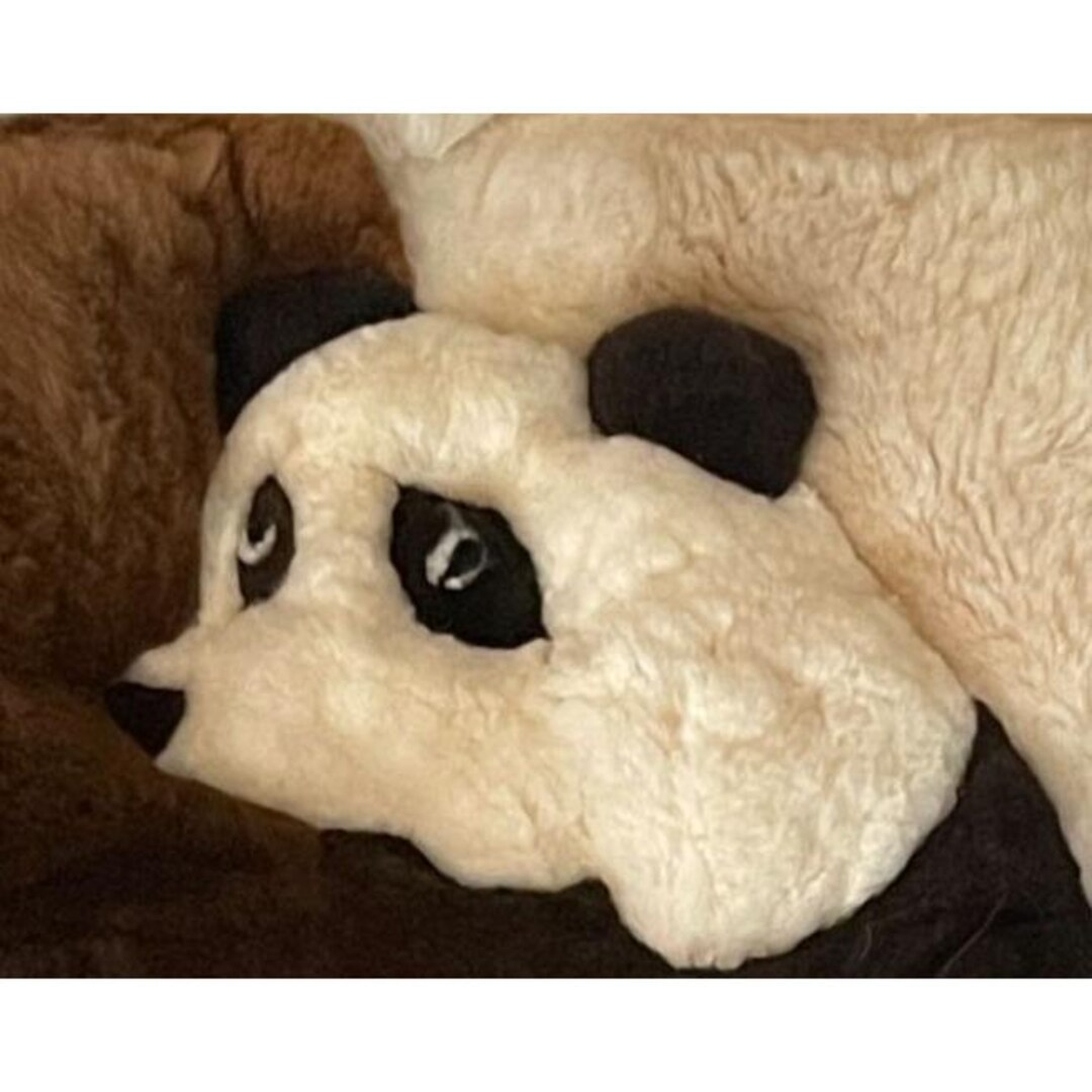 Handicraft Made in Peru Signed Alpaca Fur Rug or Wall Hanging Panda ...