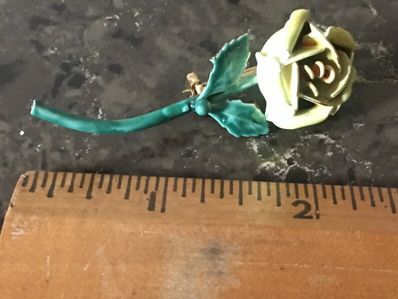 Vtg Citrine Floral Enamel Done by SANDOR Brooch the Perfect Beauty to Wear during the Upcoming Seasons!
