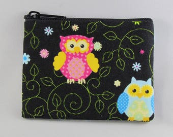 Night Owls Coin Purse - Coin Bag - Pouch - Accessory - Gift Card Holder