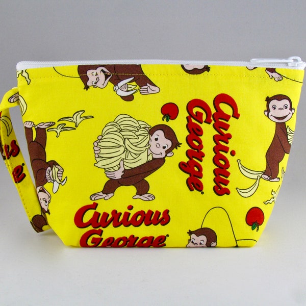 Curious George Makeup Bag - Accessory - Cosmetic Bag - Pouch - Toiletry Bag - Gift