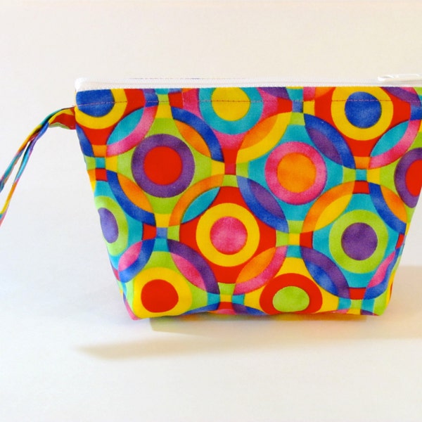 Geo Circles Make Up Bag - Accessory - Cosmetic Bag