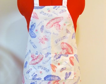 SALE - Kids Apron - Ballet Princess Childrens Apron - Dance - Childs Apron - Kitchen Accessory