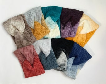 Knit Headband Ear Warmer - Multicolors - Pick Your Color - Warm Twist Chunky Turban for Winter - One Size Fits All