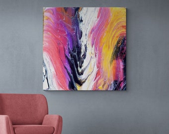 Colorful Gift for Her, Resin Coated Art Print