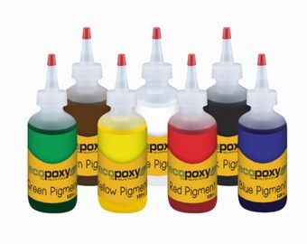 EcoPoxy Resin Coloring Pigments Kit 60 ML | Resin Art Pigments | Resin Tints | Add Color to Epoxy Resin Artwork | Resin Tables