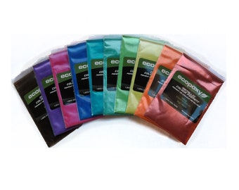 ALL 3 SETS, 10 Color Sampler Pack of EcoPoxy Metallic Pigments