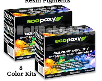 EcoPoxy Colors | 8 pc Pigment Kits | 2 Sizes