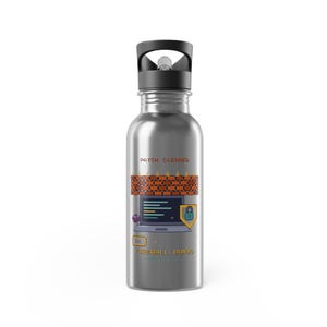 Cybersecurity, Patch Cleared 20oz Stainless Steel | Funny Retro Pixel Art Gift | Pixel Town
