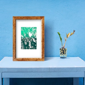 Green Heart Trees Limited Edition Screen Print - 8x10 Original Print