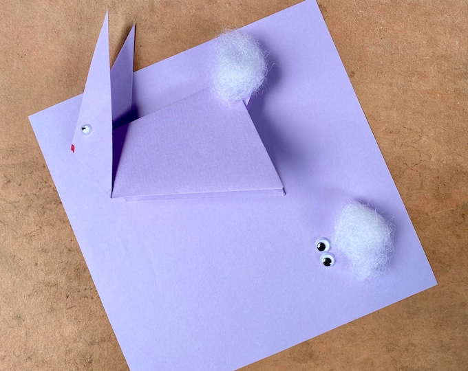Origami Rabbit Activity Kit for Kids: DIY Bunny Party Favor