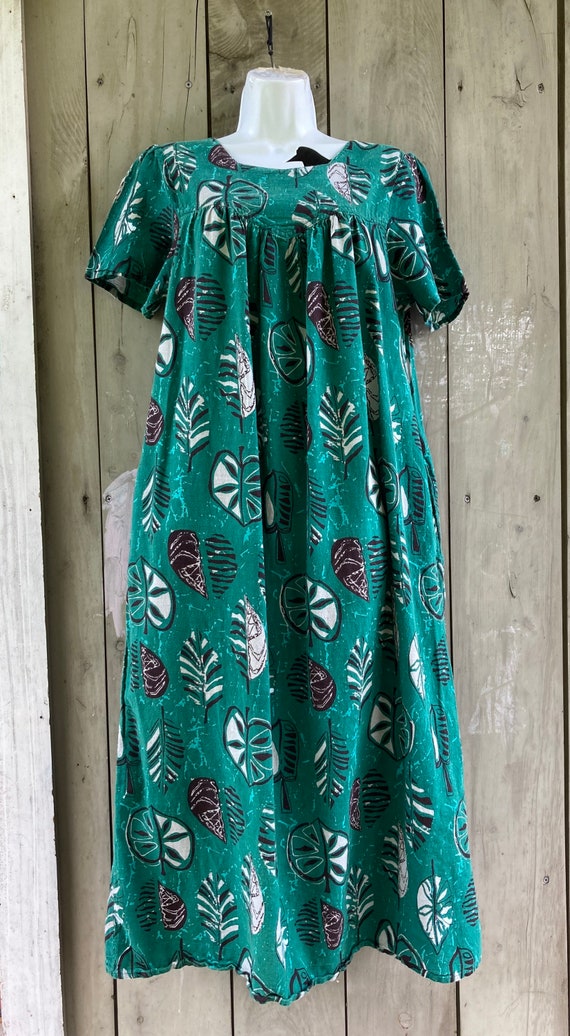 Vintage dress | 1990s tropical print cotton dress… - image 2