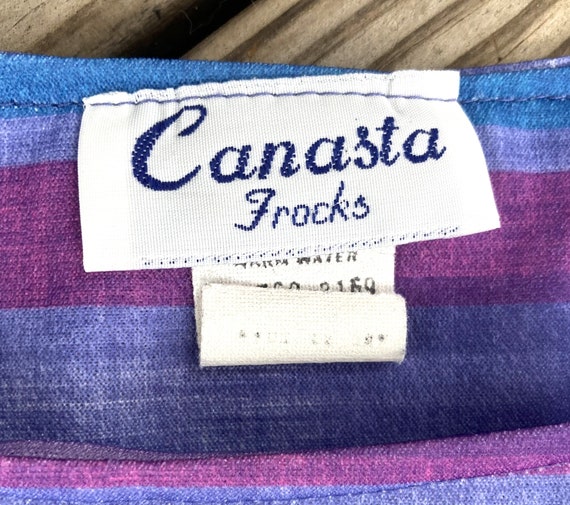 1980s Canasta Frocks ikat print dress - image 3