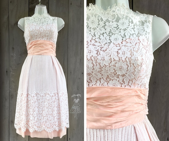 Vintage dress | 1960s lace dress, midcentury part… - image 1