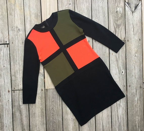 Vintage dress | 90s color block dress, vintage co… - image 5