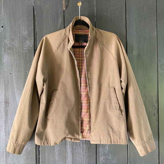 70s zip up jacket, vintage gabardine jacket, Sportsmaster jacket
