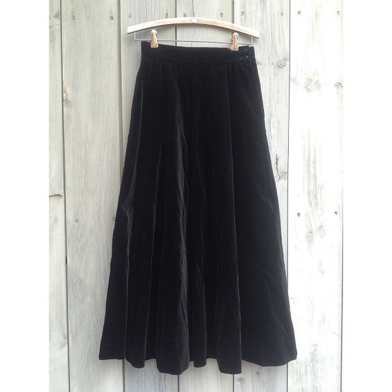 Vintage skirt | Black velvet skirt, Jaeger skirt,