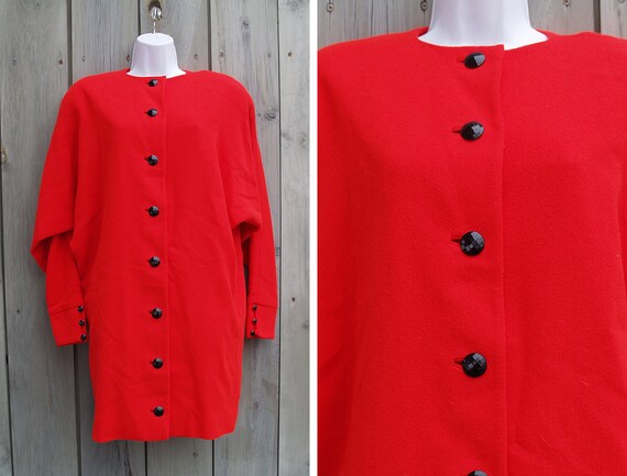 Vintage coat | 1980s coat, vintage cocoon coat, ba