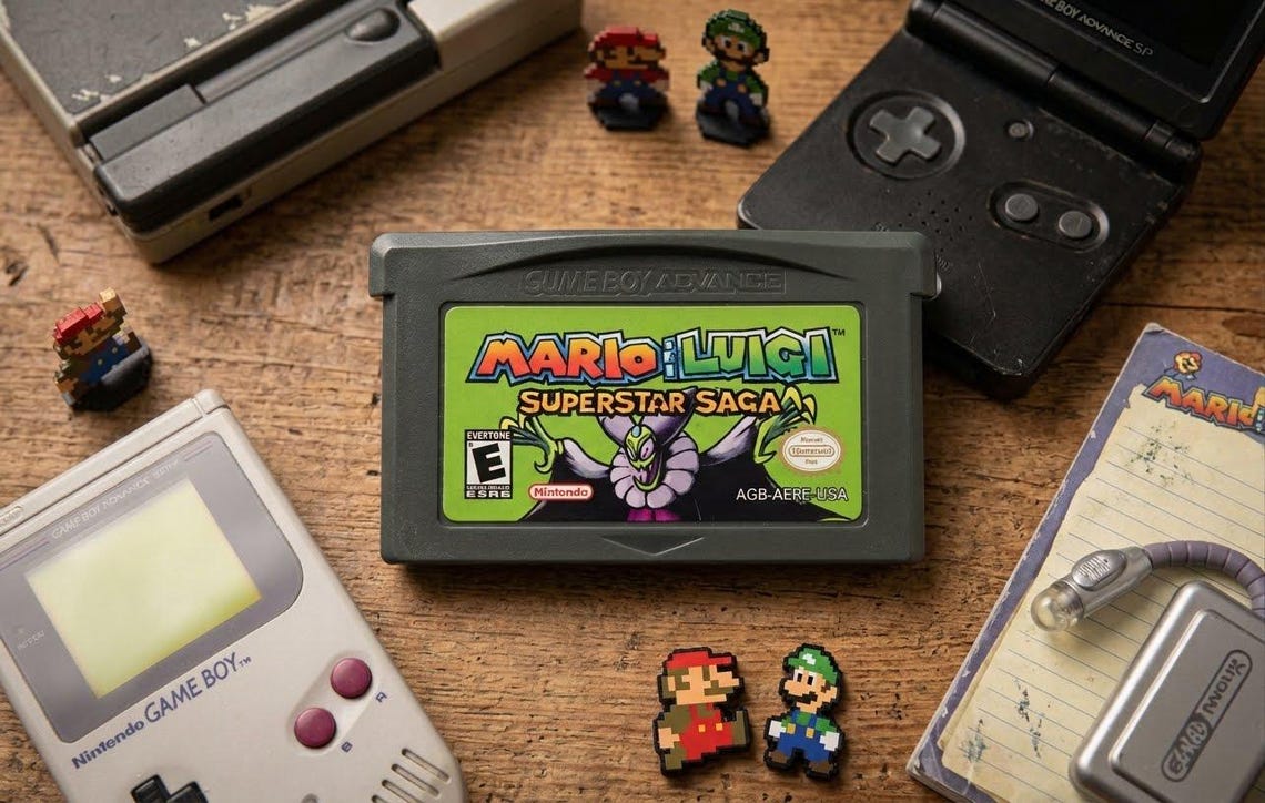 Mario & Luigi: Superstar Saga GBA Cartridge, Turn-Based RPG Adventure (Used Like New), photo 3 of 5