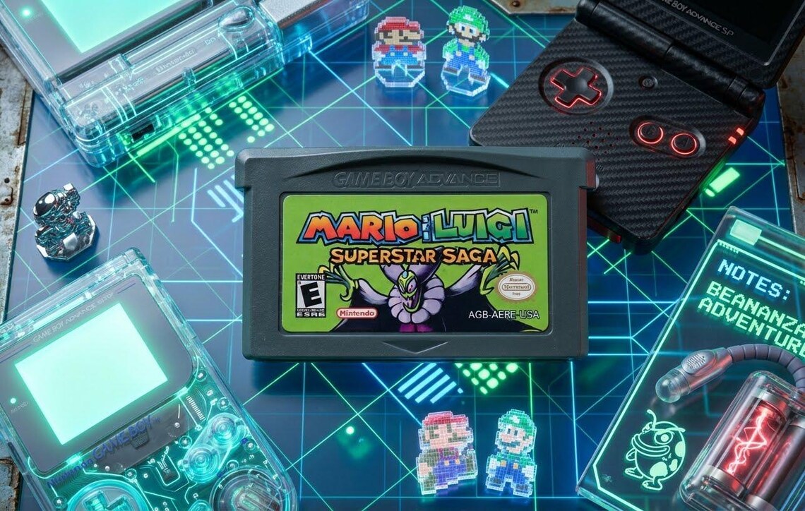 Mario & Luigi: Superstar Saga GBA Cartridge, Turn-Based RPG Adventure (Used Like New), photo 2 of 5