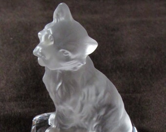 Vintage Goebel Crystal Collection, 24% Lead Crystal, Terrier Puppy, Dog Figurine, Dog Collectible, Goebel Collectible, Miniature, Gift