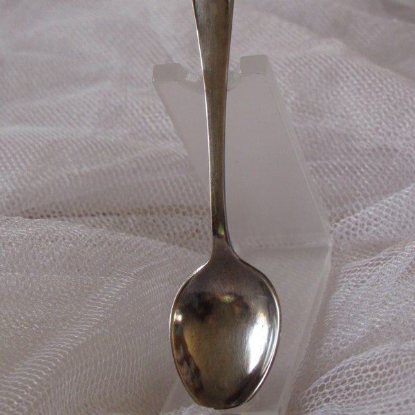 Vintage Silverplate Swedish Demi-tasse Spoon, EPNS, C.G.H. MMALP, Made in Sweden, 4 & 1/4" Long