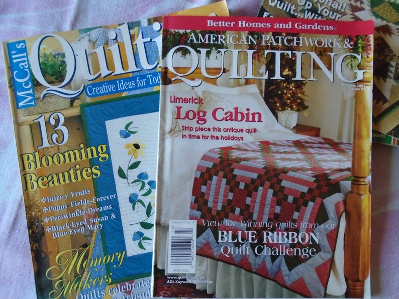 Vintage Lot of 6 Quilt Magazines Quilting Instructions Etsy