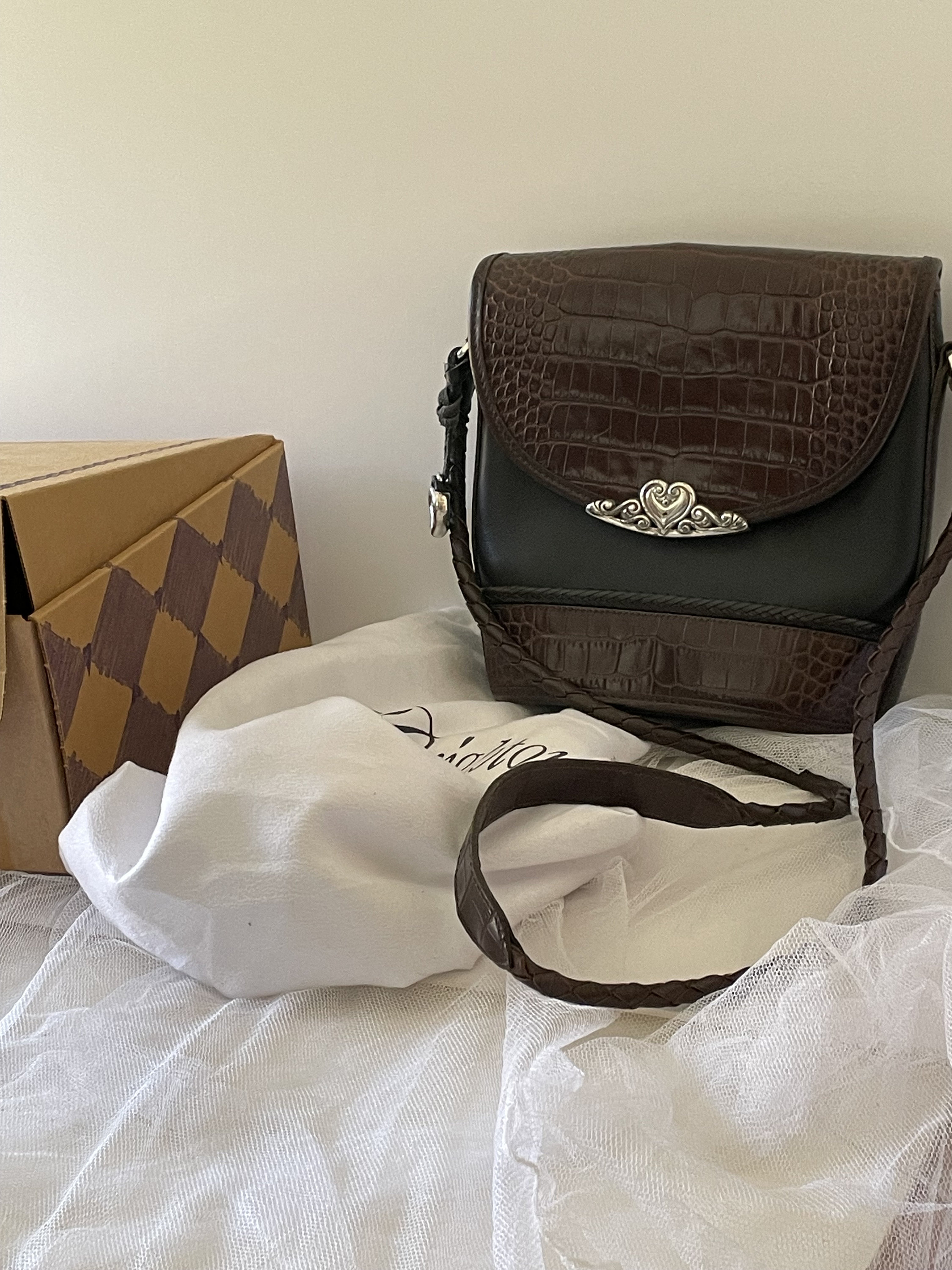 Vintage Leather Handbag Brighton Shoulder/crossbody Bag 1996