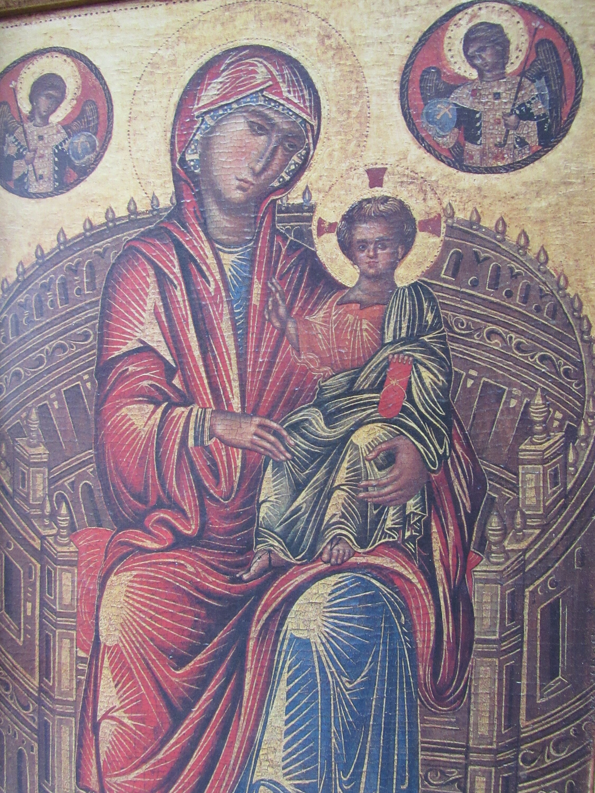 Vintage Madonna and Child Icon Print, Framed Byzantine Art - Etsy
