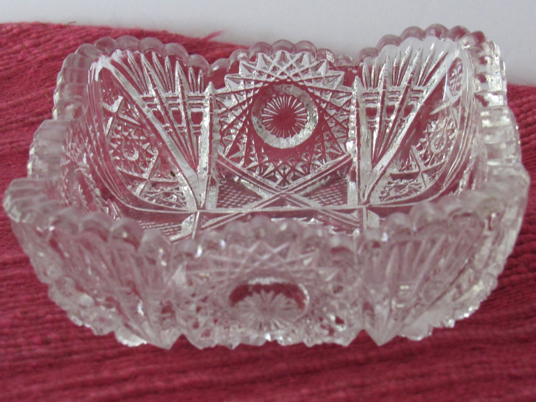 Vintage, Pressed Glass, Candy Dish, Imperial Glass, Lenox, Serving Dish