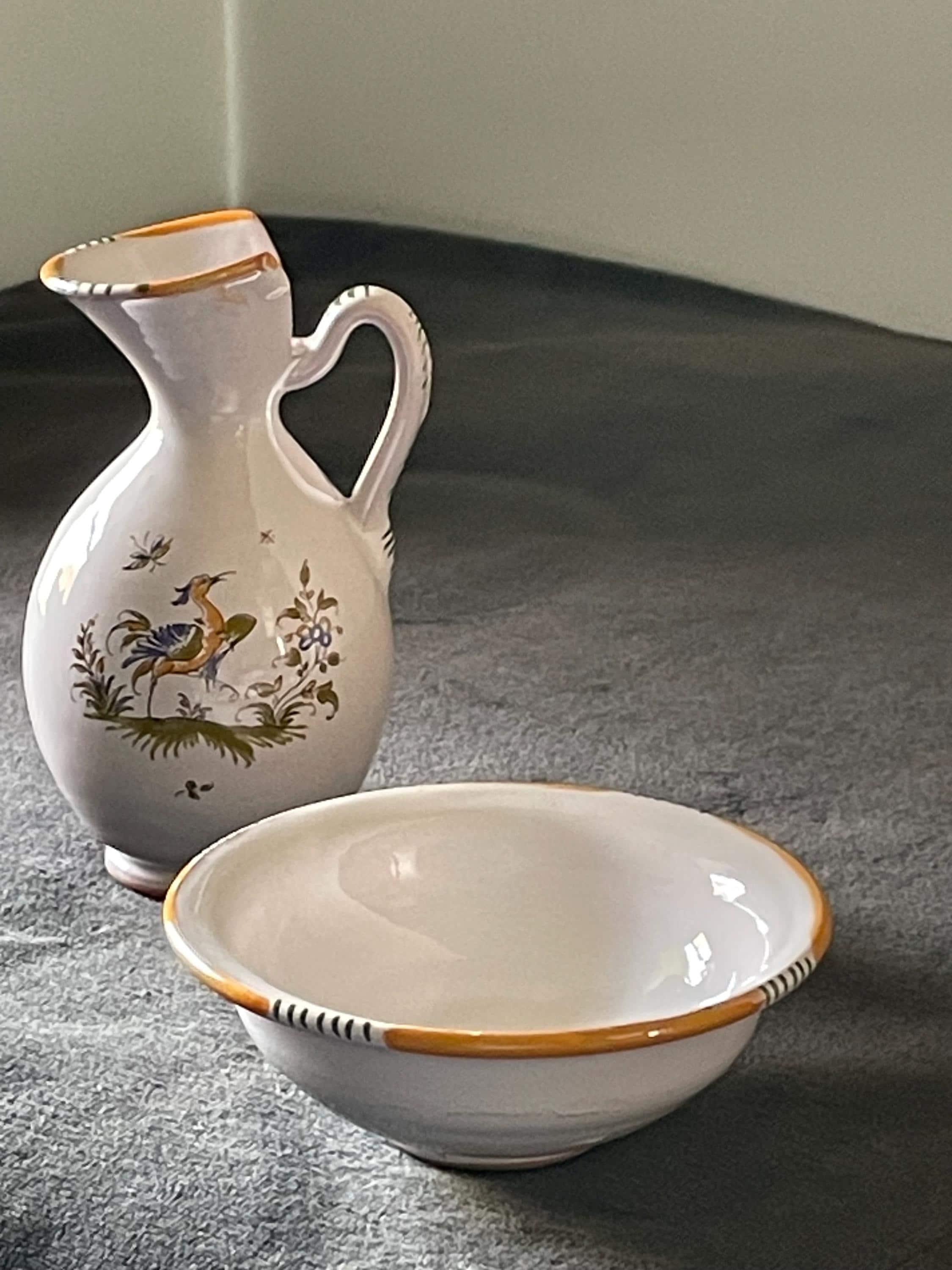 MOUSTIER フランス　陶器　最終値下げ Moustier French Pottery - Etsy